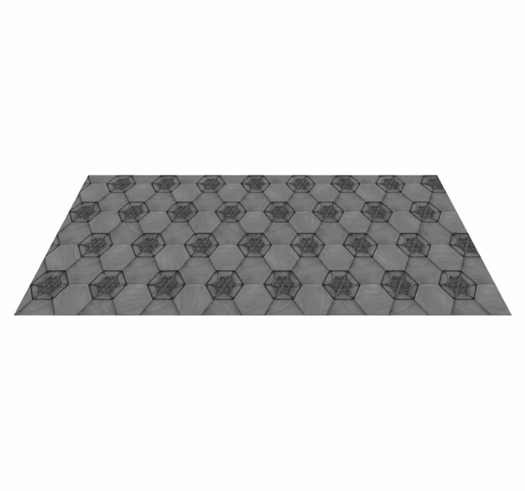 Gray tiles pattern tile carpet - TenStickers