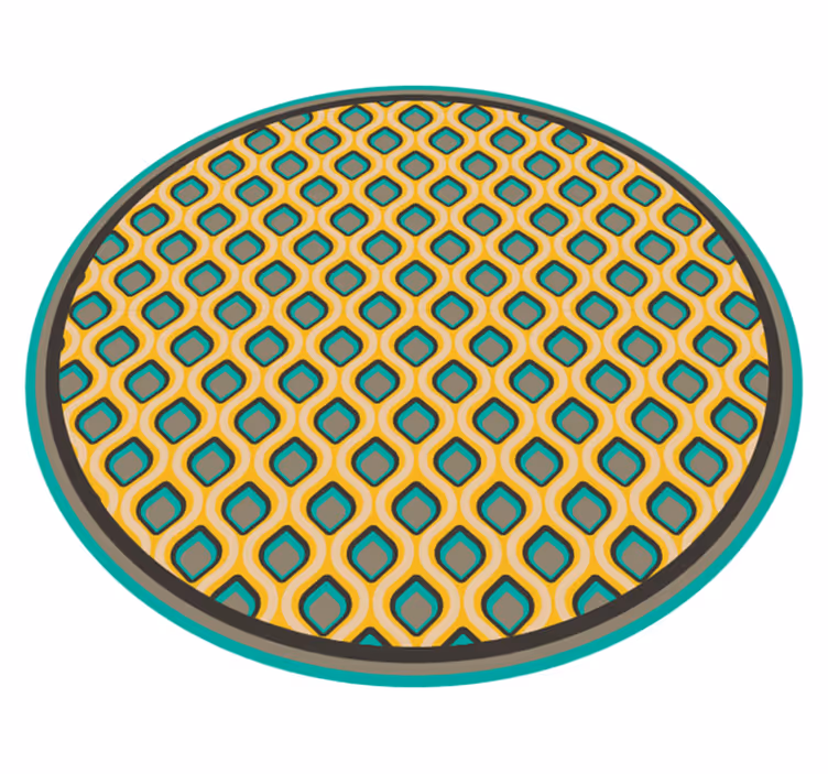 Bella peacock Portugese  kitchen floor tiles - TenStickers