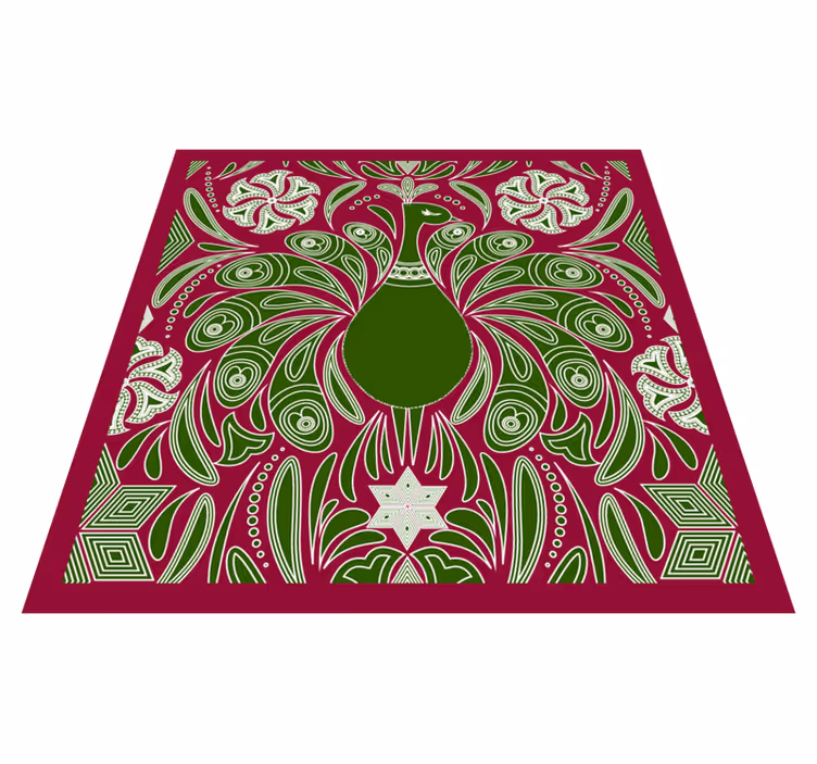 Persian Qashqai Animal animal print vinyl rug - TenStickers