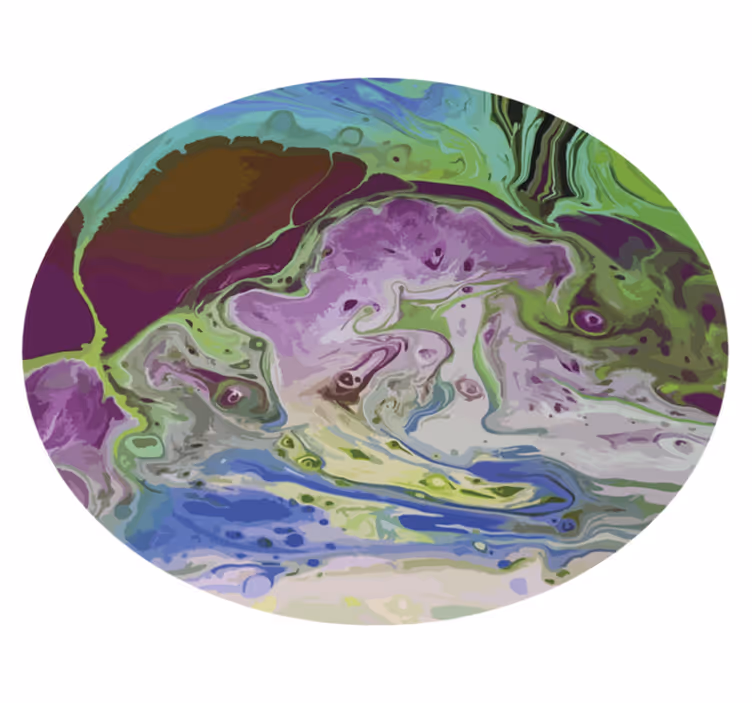 Swirling Color Patterns texture vinyl rug - TenStickers