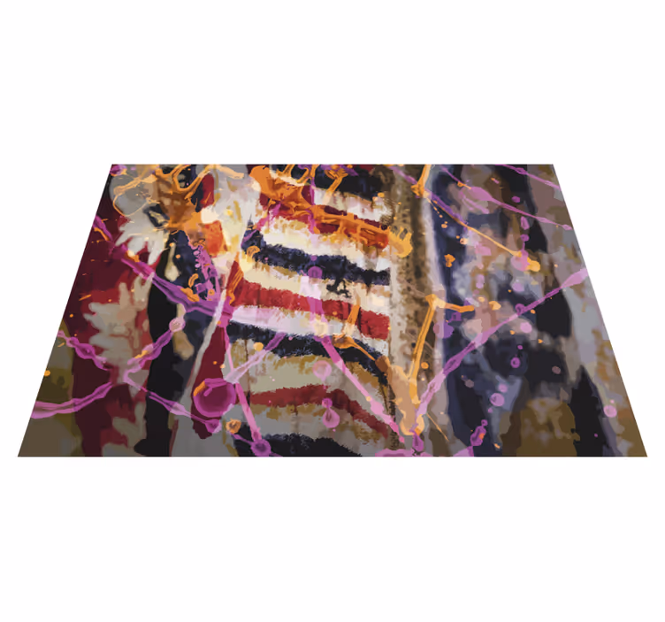 Abstract Color Flow texture vinyl rug - TenStickers