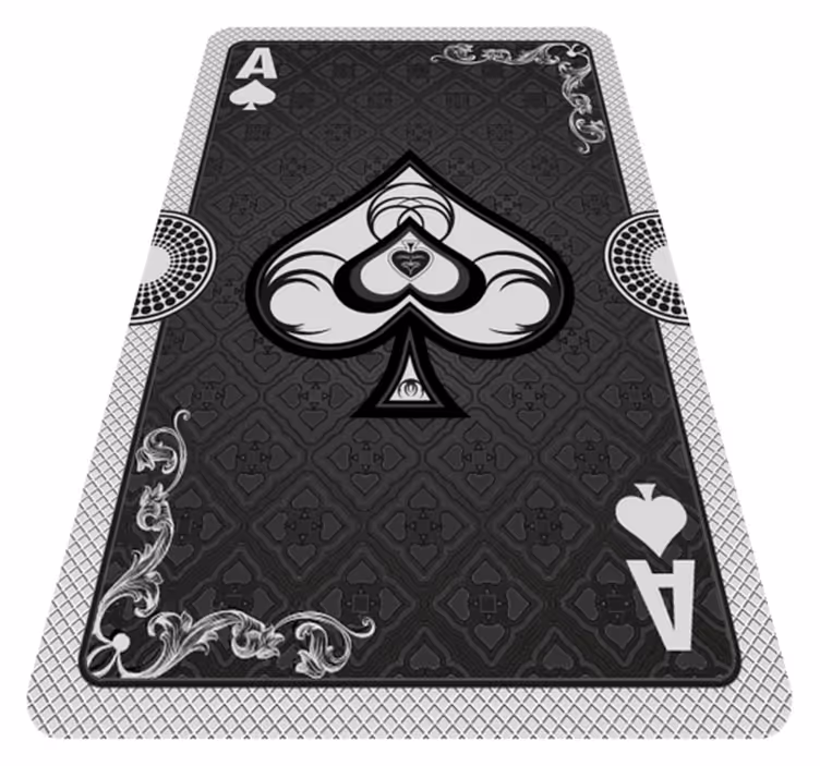Playing Card Ace vinyl rug gaming - TenStickers