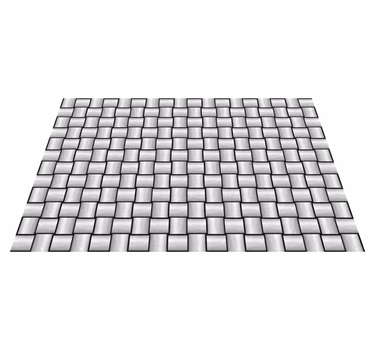 Grey squares motif marble vinyl rug - TenStickers
