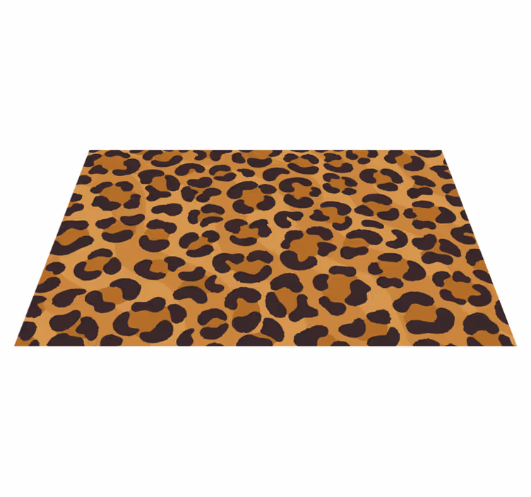 Jaguar skin animal print vinyl rug - TenStickers
