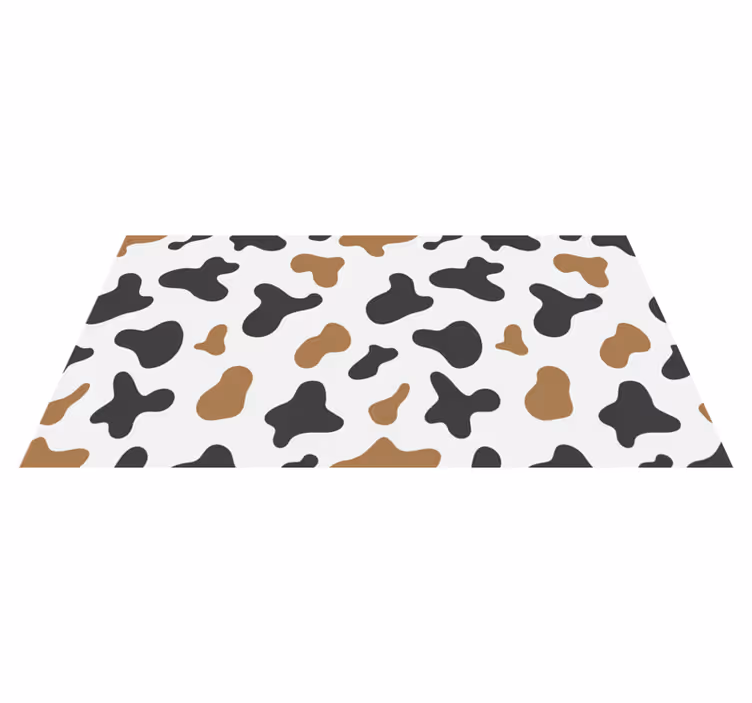 Cowhide Motif animal print vinyl rug - TenStickers
