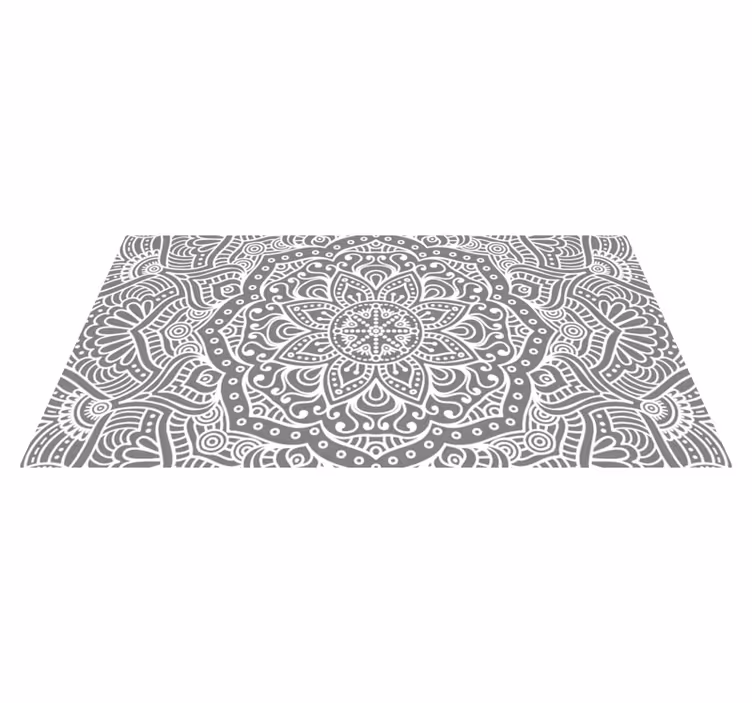 Elegant mandala bedroom vinyl rug - TenStickers