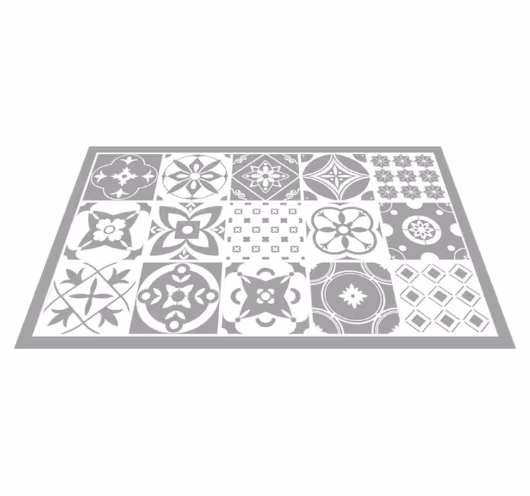 Illuminating pantone tile vinyl carpet - TenStickers