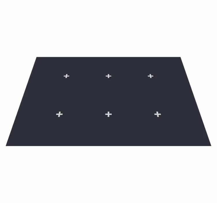 Nordic style black plus signs vinyl rug - TenStickers