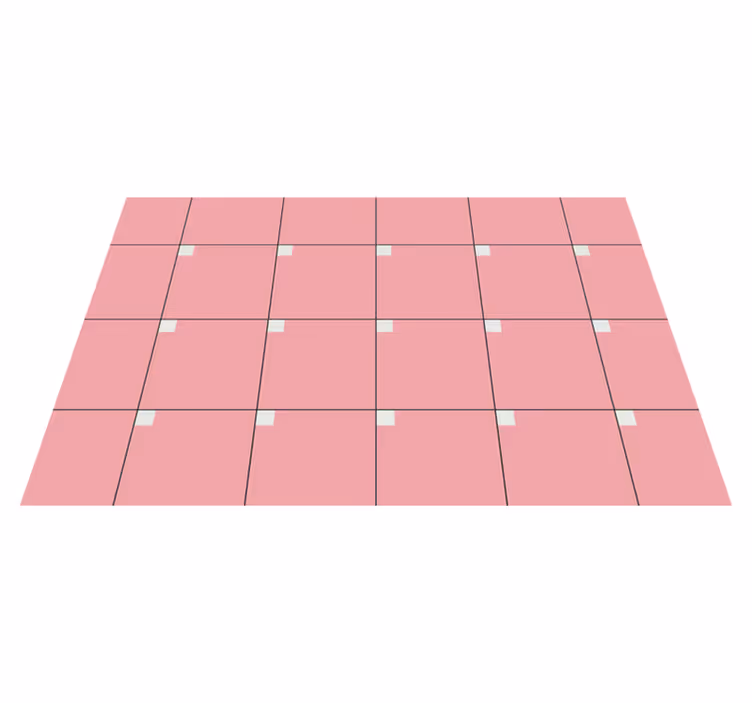 Pink squares living room vinyl rug - TenStickers