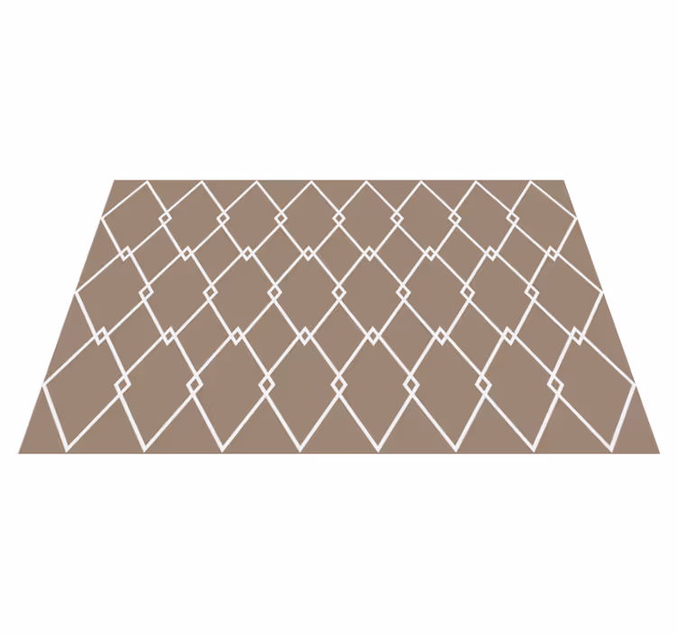 INTERSECTING DIAMONDS geometric vinyl rug - TenStickers