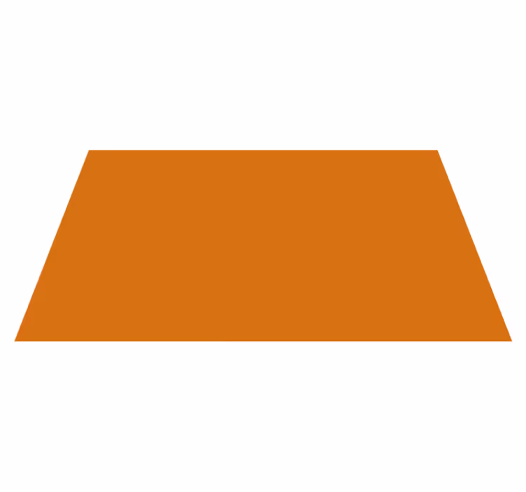 Orange rectangle modern rug - TenStickers