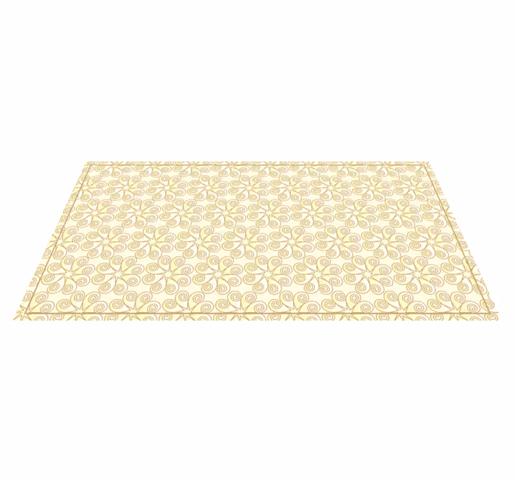 Spiraled Celestial Motif star vinyl rug - TenStickers