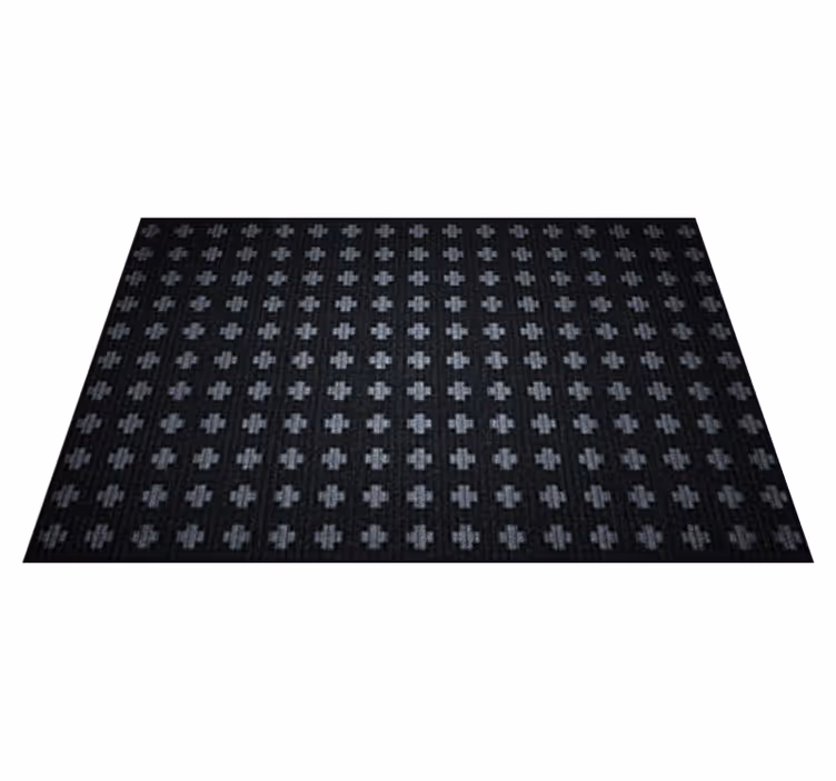 Intersecting Cross Arrangement minimalist vinyl rug - TenStickers
