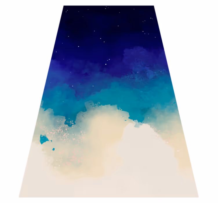 Oceanic colours marble vinyl rug - TenStickers