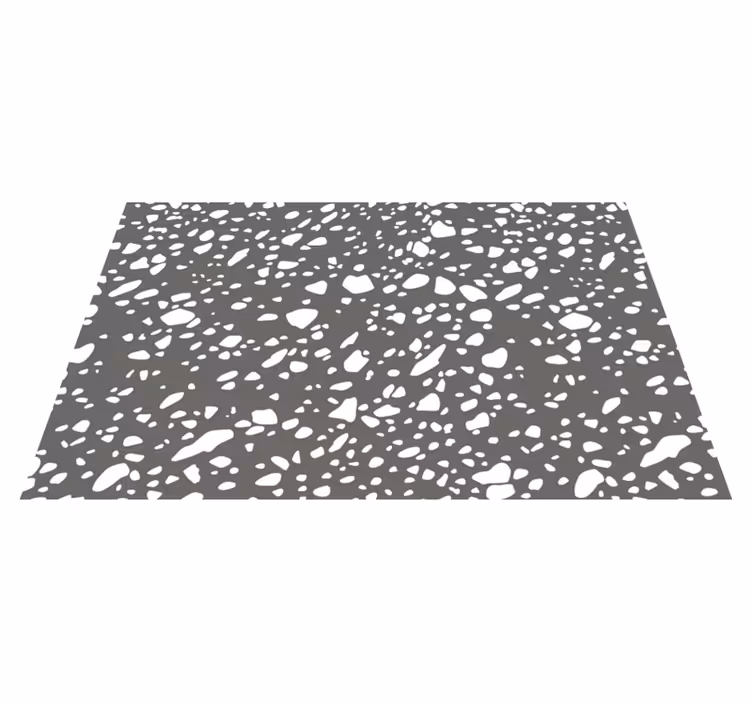 Stone-Like Pattern vinyl rug bathroom - TenStickers