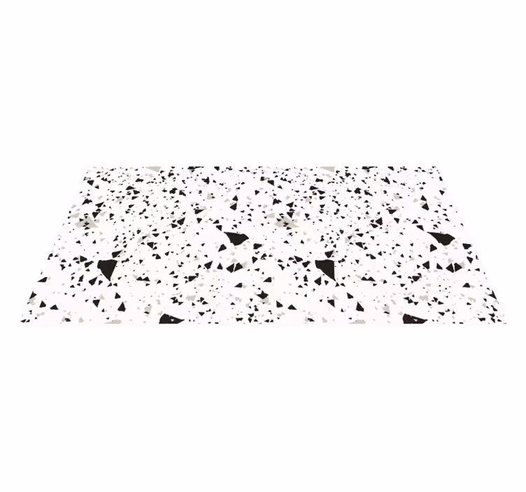 Terrazzo fragmentation marble vinyl rug - TenStickers