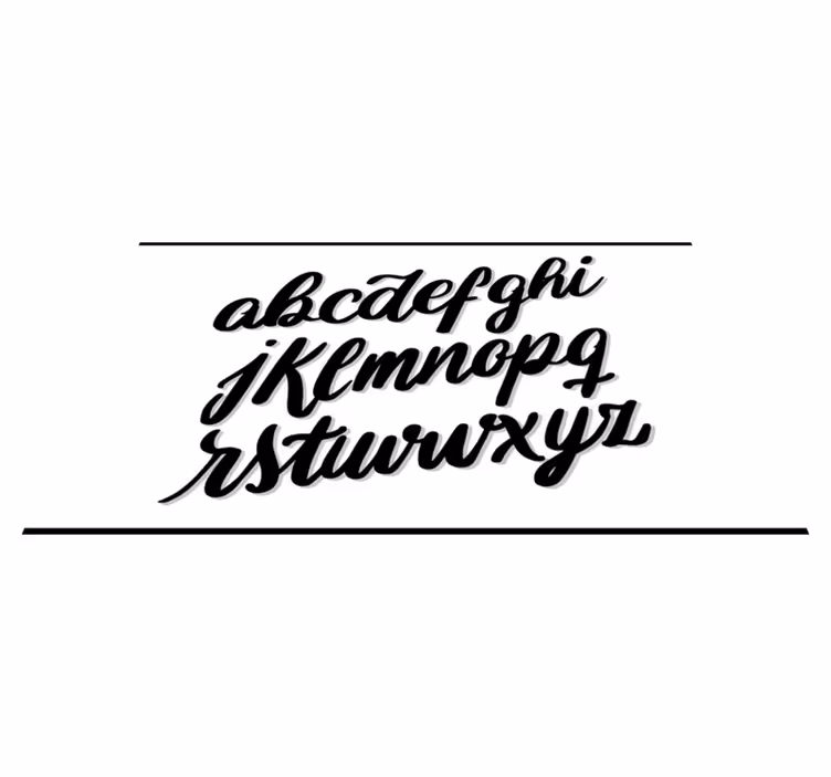 Alphabet lettering custom vinyl rug - TenStickers