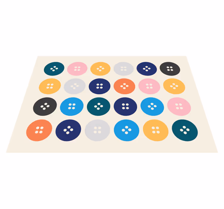 Colorful buttons baby play mat - TenStickers