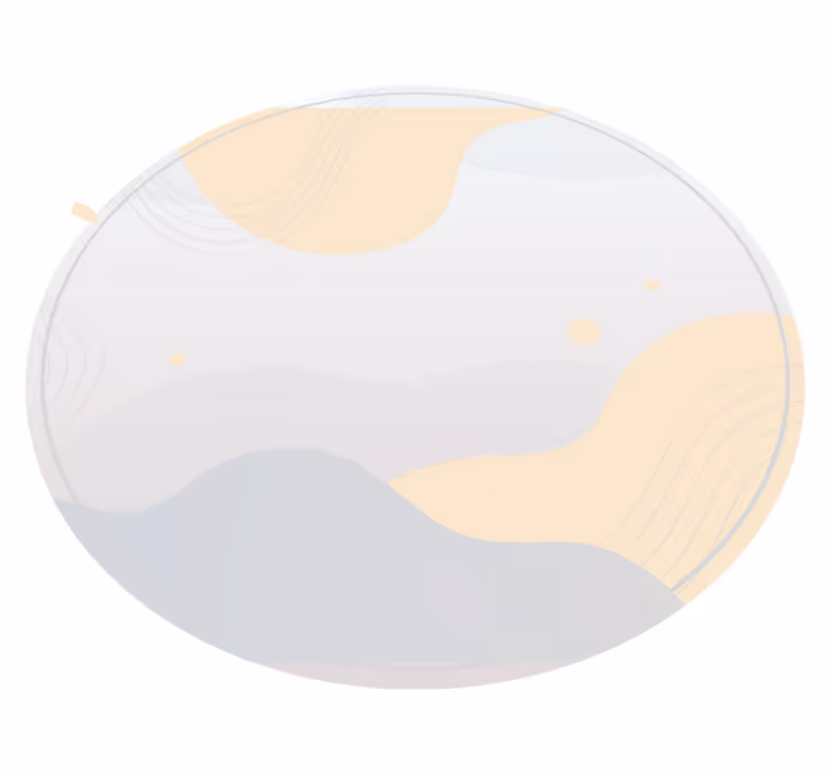 Gentle Wave Motifs minimalist vinyl rug - TenStickers