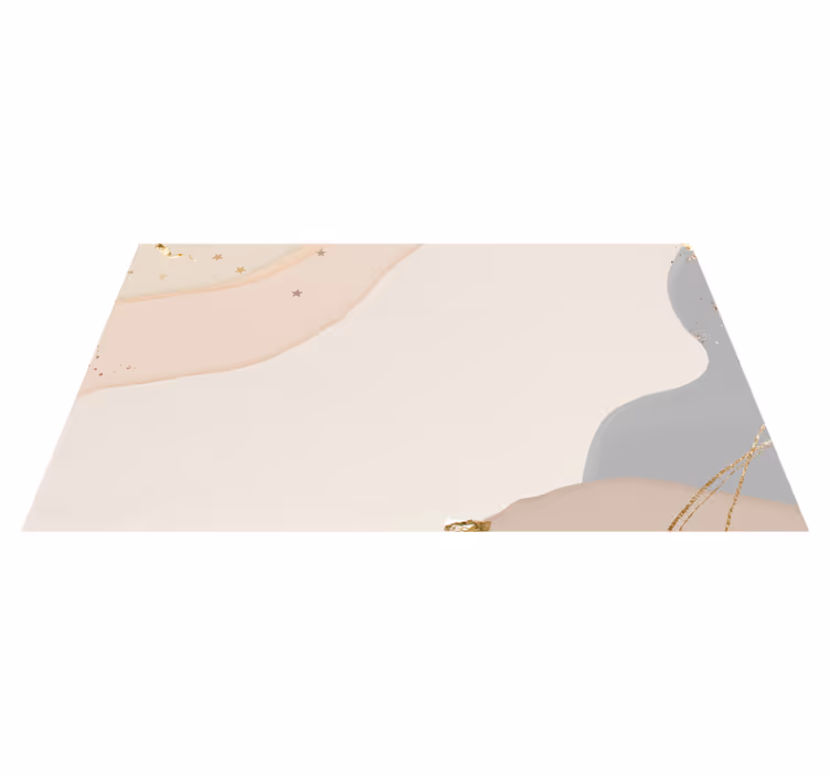 Abstract Soft Waves minimalist vinyl rug - TenStickers