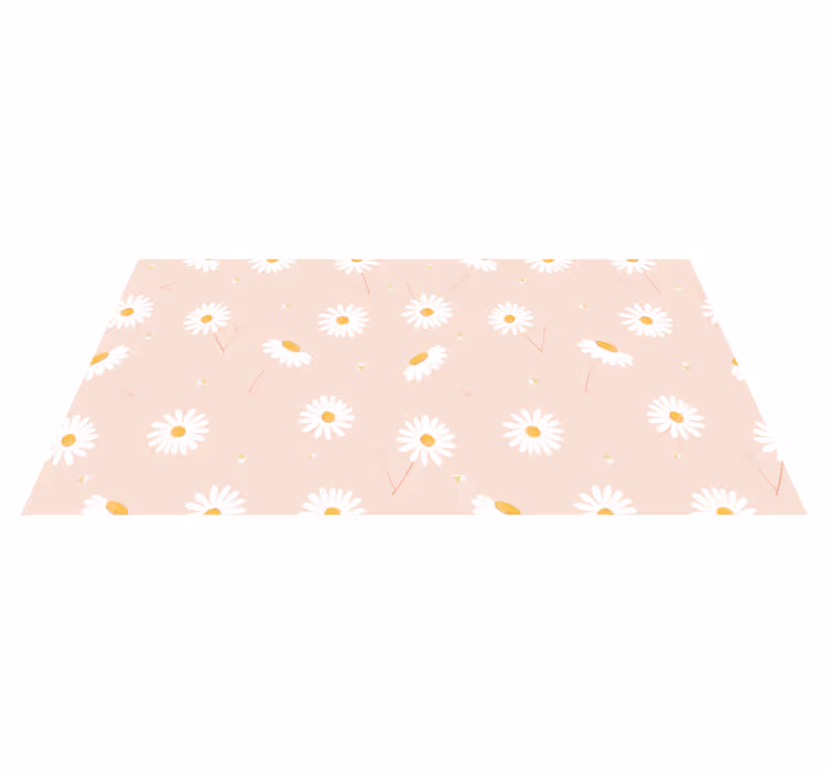 Daisy Floral Arrangement vinyl rug flowers - TenStickers