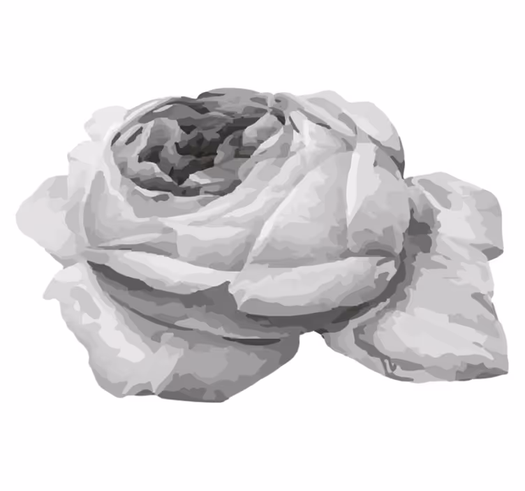 Gray rose nature vinyl rug - TenStickers