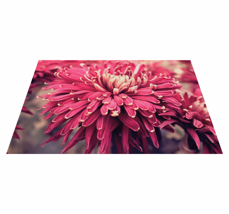 Big flowers design floral rug - TenStickers