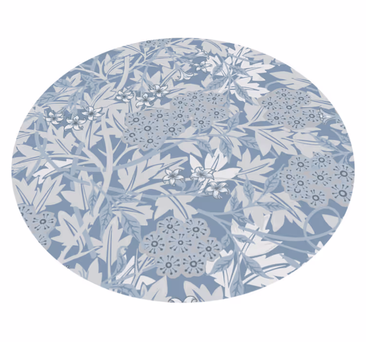 Blossom composition vinyl rug flowers - TenStickers