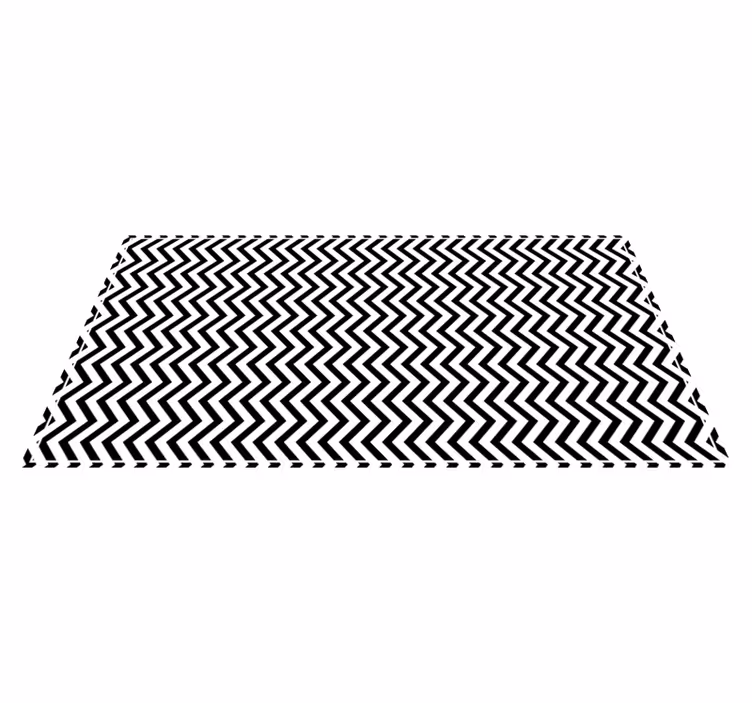 Original zigzag design  floor rug - TenStickers