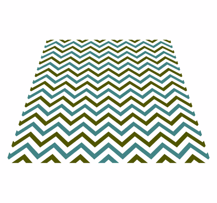 Chevron delight geometric vinyl rug - TenStickers