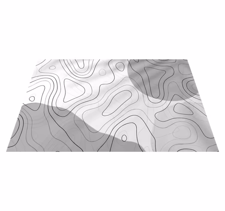 Different color lines abstract living room rug - TenStickers