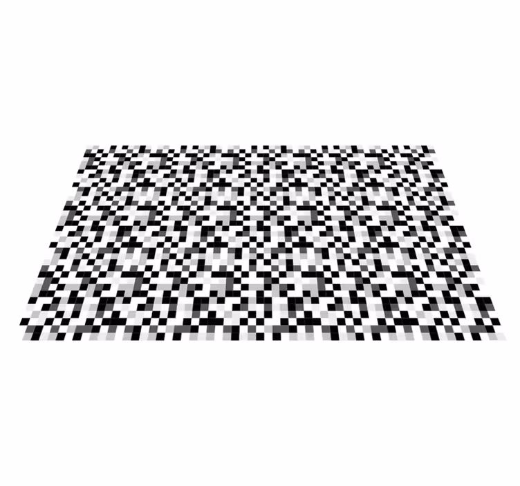 Pixelated Pattern teenage bedroom vinyl rug - TenStickers