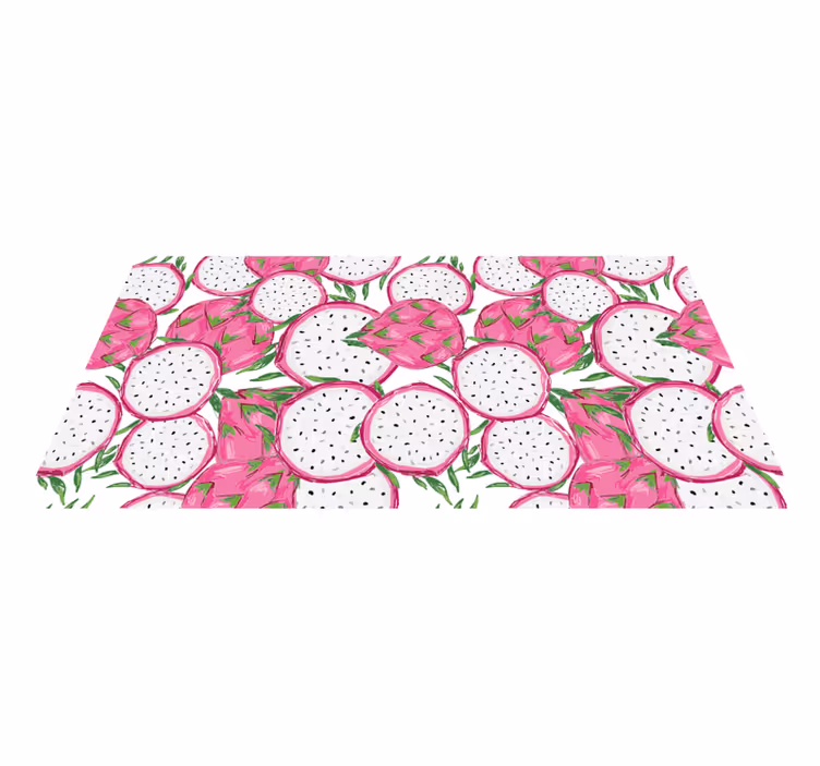 Tropical Fruit Concept kitchen vinyl rug - TenStickers