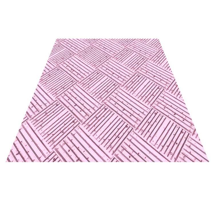 Pink Wood Pattern vinyl rug bathroom - TenStickers