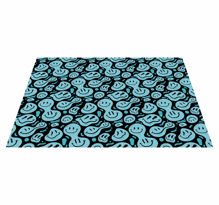 Mood Smiley Characters vinyl rug - TenStickers
