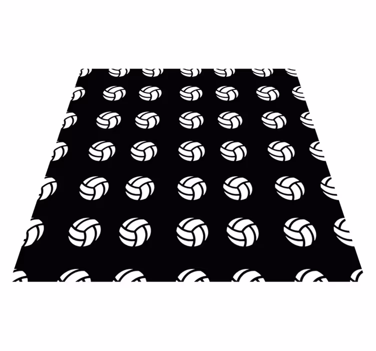VOLLEYBALL PATTERN vinyl rug gaming - TenStickers