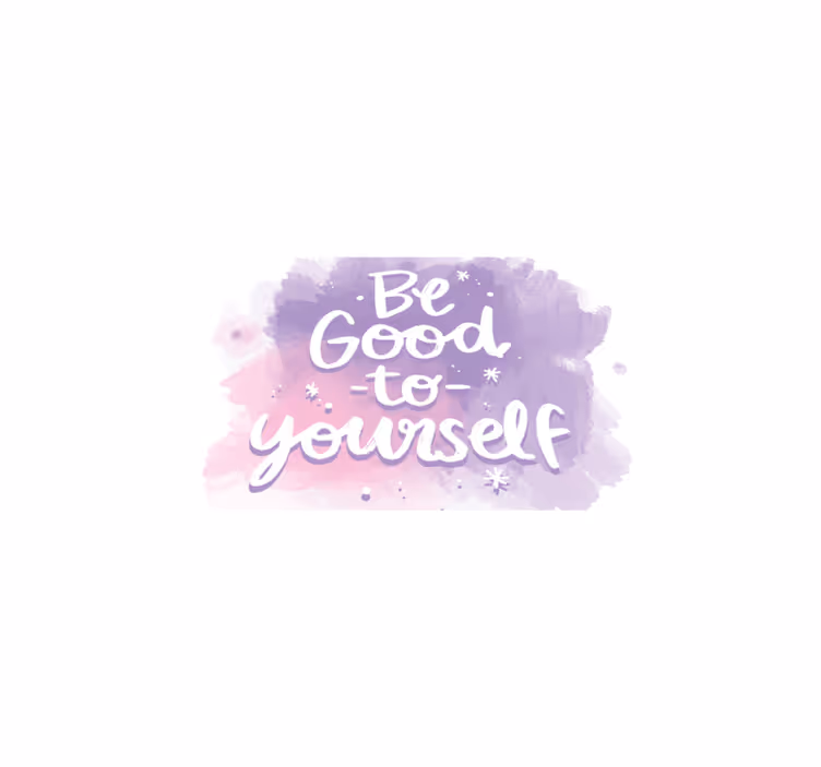 Be Good Yourself custom vinyl rug - TenStickers