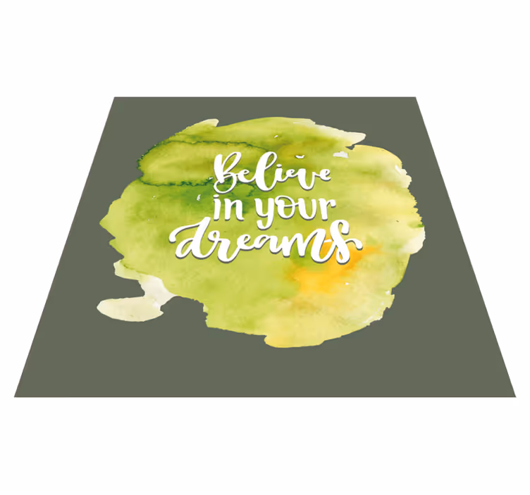 Trust in Aspirations custom vinyl rug - TenStickers