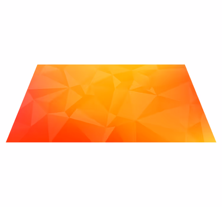 Geometric Gradient Effect living room vinyl rug - TenStickers