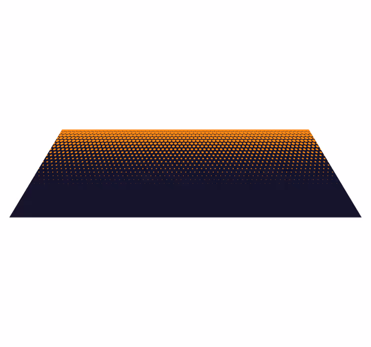 Gradient dots pattern teenage bedroom vinyl rug - TenStickers