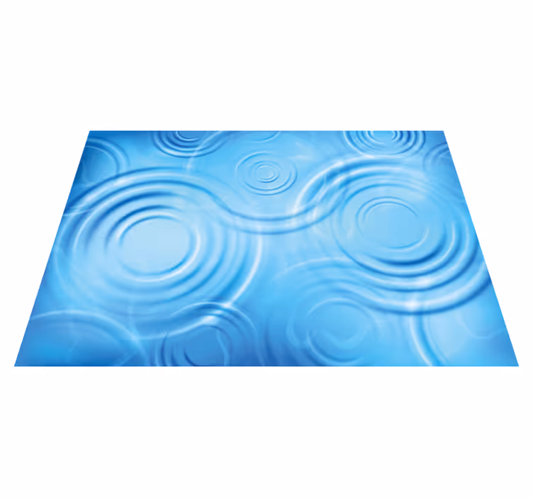 Rippling Water Effect vinyl rug bathroom - TenStickers