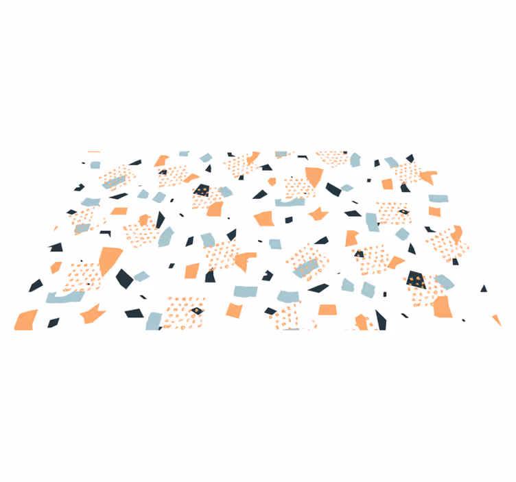 Abstract Shapes Concept geometric vinyl rug - TenStickers