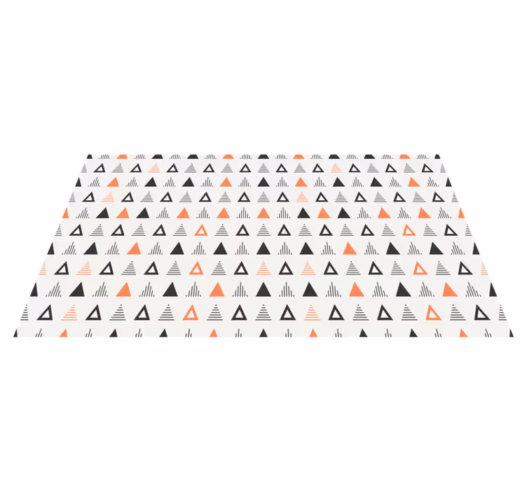 Small triangles pattern nordic vinyl rug - TenStickers