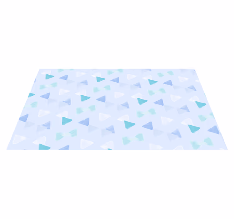 Triangular Shapes kids vinyl rug - TenStickers