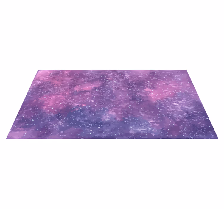 Starlit Galaxy View star vinyl rug - TenStickers