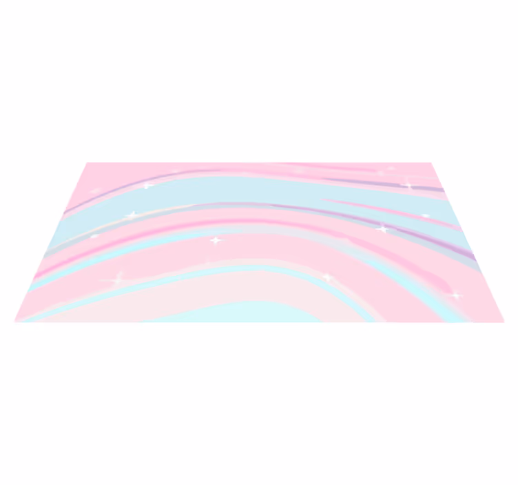Lively Wave Styles vinyl rug - TenStickers
