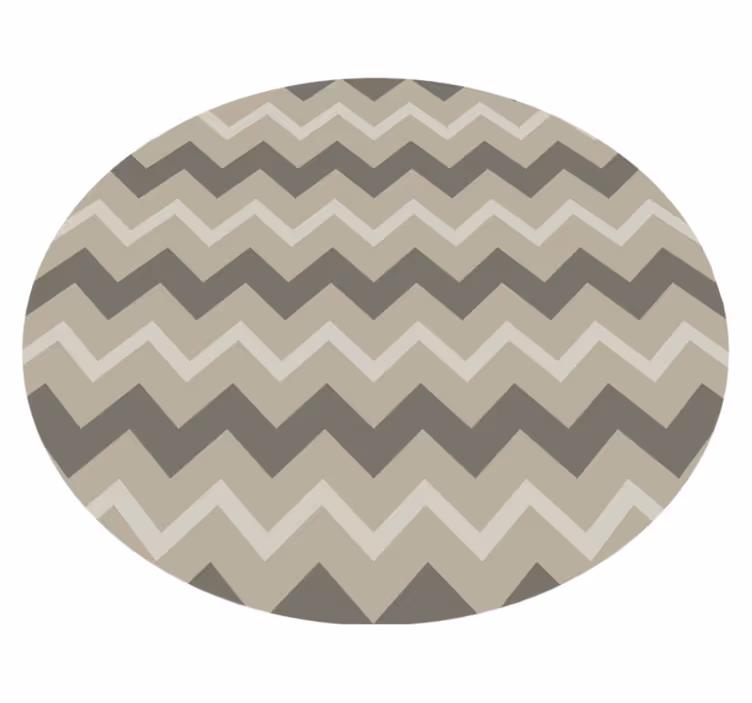 Vinyl rug bathroom circular beige design - TenStickers