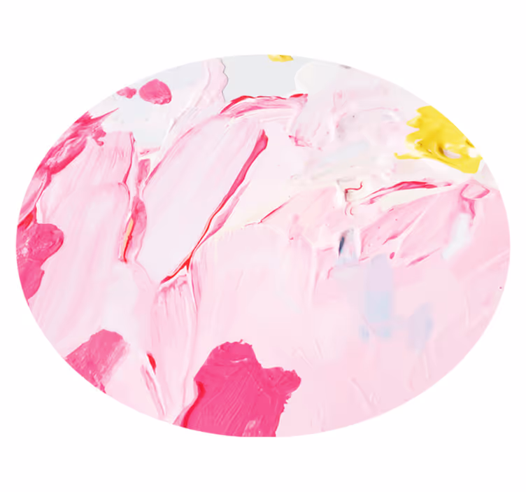 Teenage bedroom vinyl rug in abstract pink swirls - TenStickers