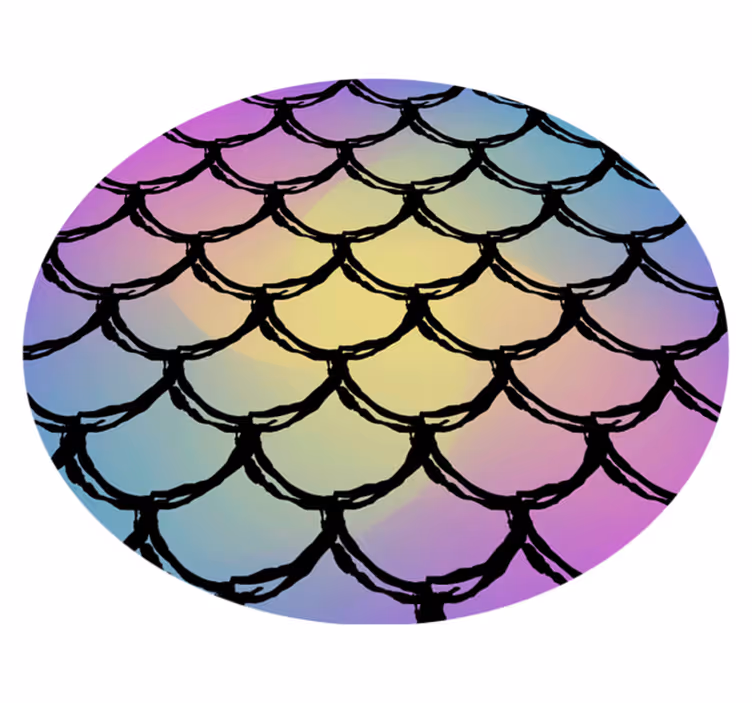 Vinyl rug bathroom scales gradient design - TenStickers