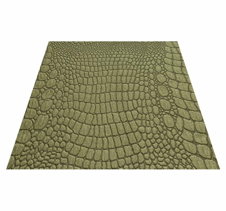 Animal print vinyl rug with crocodile skin look - TenStickers